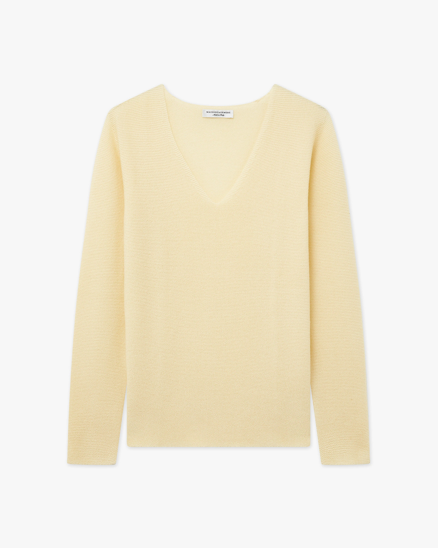 Women's Soffio V-Neck Sweater - Yellow Cashmere