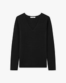 Pull Col V Soffio Femme - Noir