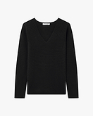 Pull Col V Soffio Femme - Noir