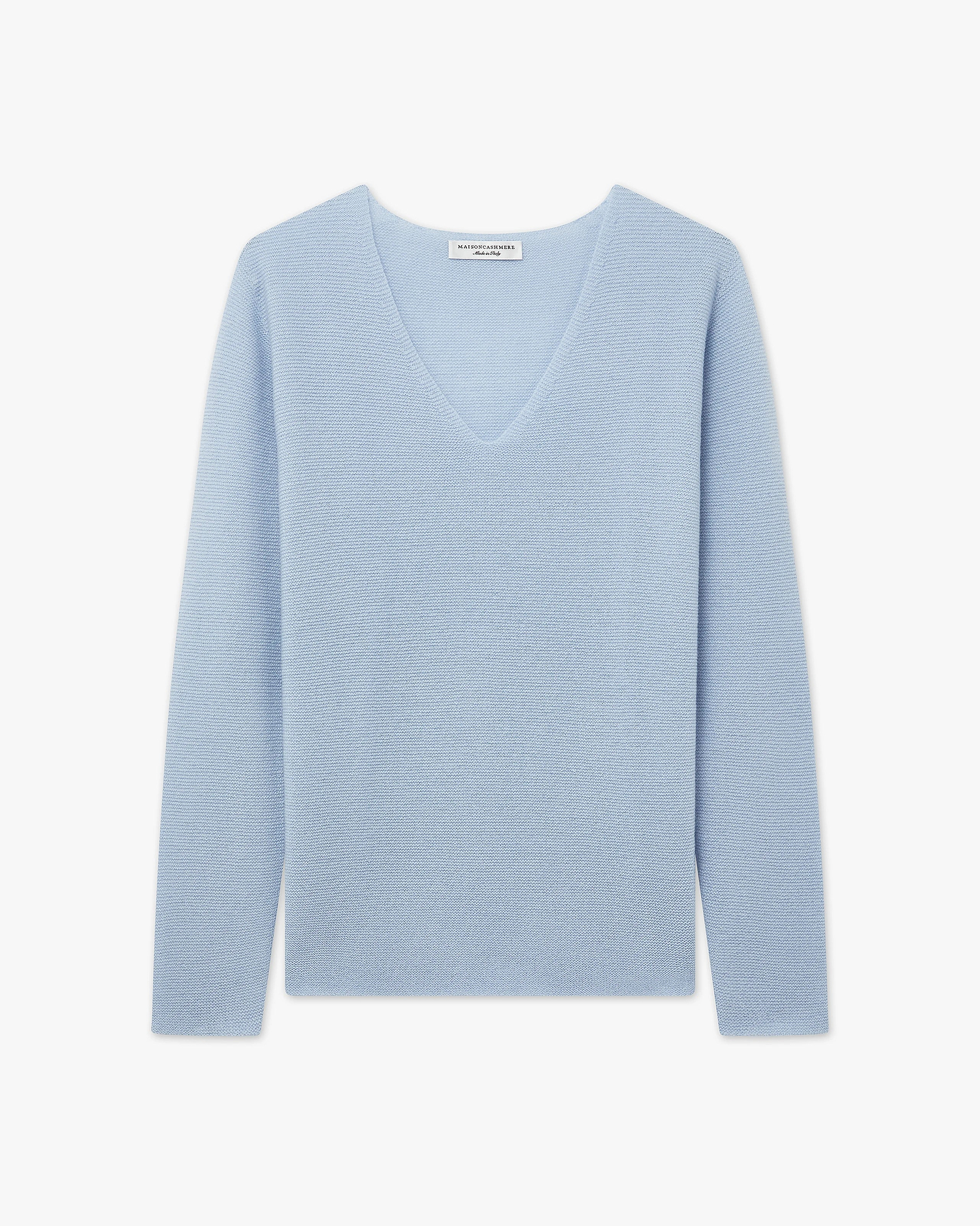 Women's Soffio V-Neck Sweater - Light Blue Cashmere