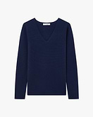 Pull Col V Soffio Femme - Bleu