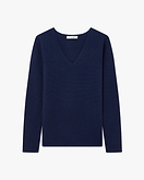 Pull Col V Soffio Femme - Bleu