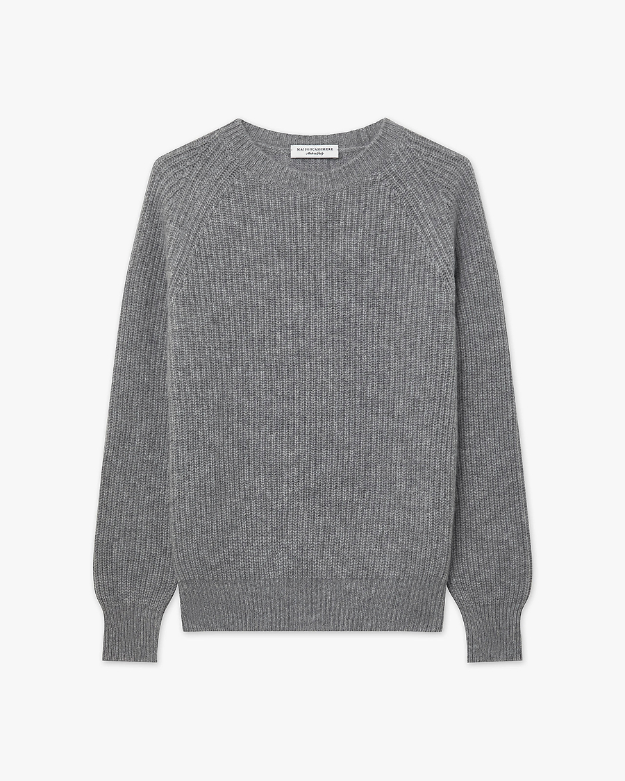 Women's Sorapis Crew Neck Sweater - Medium Grey Cashmere