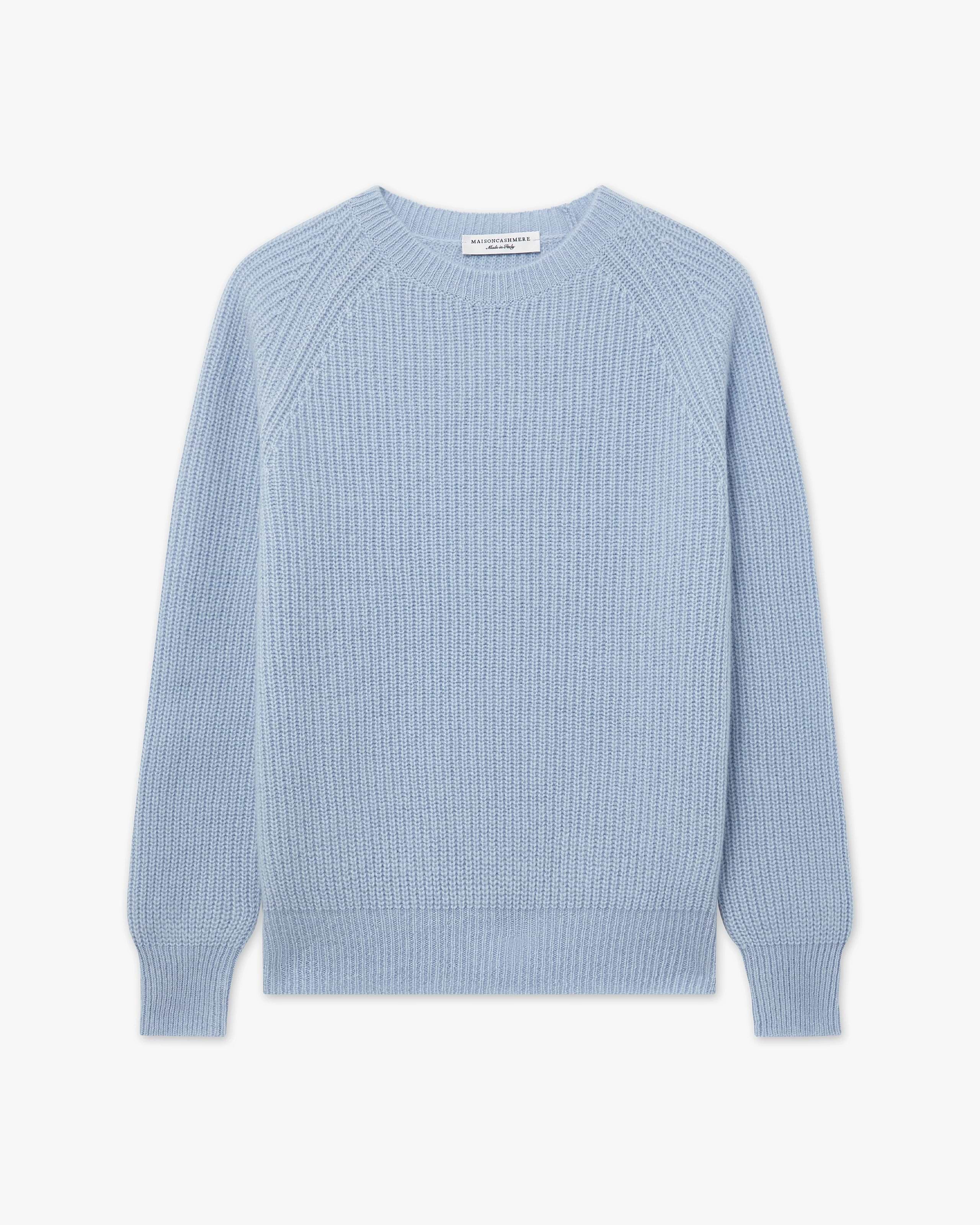 Women's Sorapis Cashmere Crew Neck Sweater - Light Blue