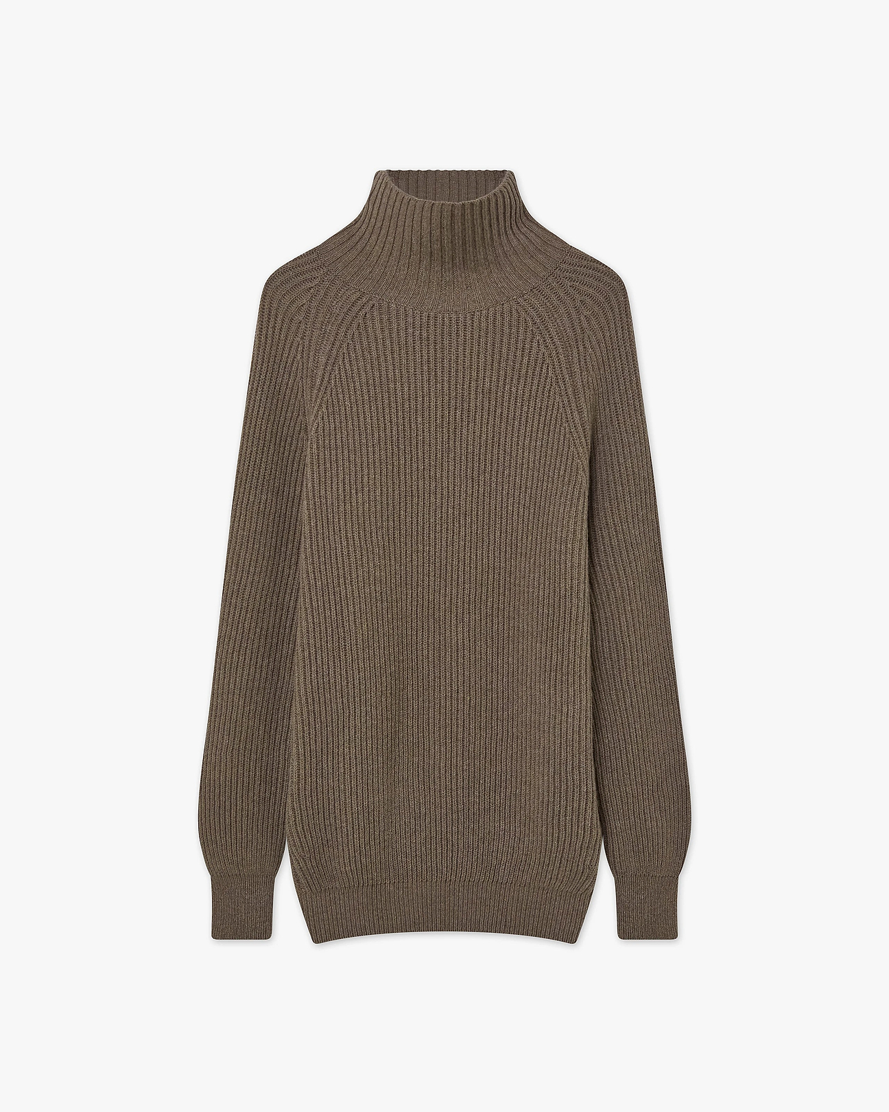 Women's Sorapis Cashmere Mock Neck Sweater - Brown | MaisonCashmere
