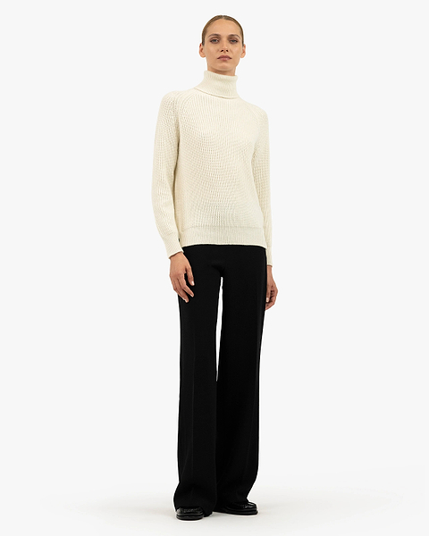 Women's Sorapis Turtleneck Sweater - White Cashmere