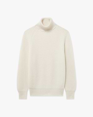 Pull Col Roulé Sorapis Femme - Écru