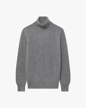 Pull Col Roulé Sorapis Femme - Gris Moyen