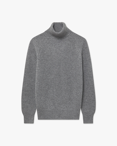 Women's Sorapis Turtleneck Sweater - Medium Grey Cashmere