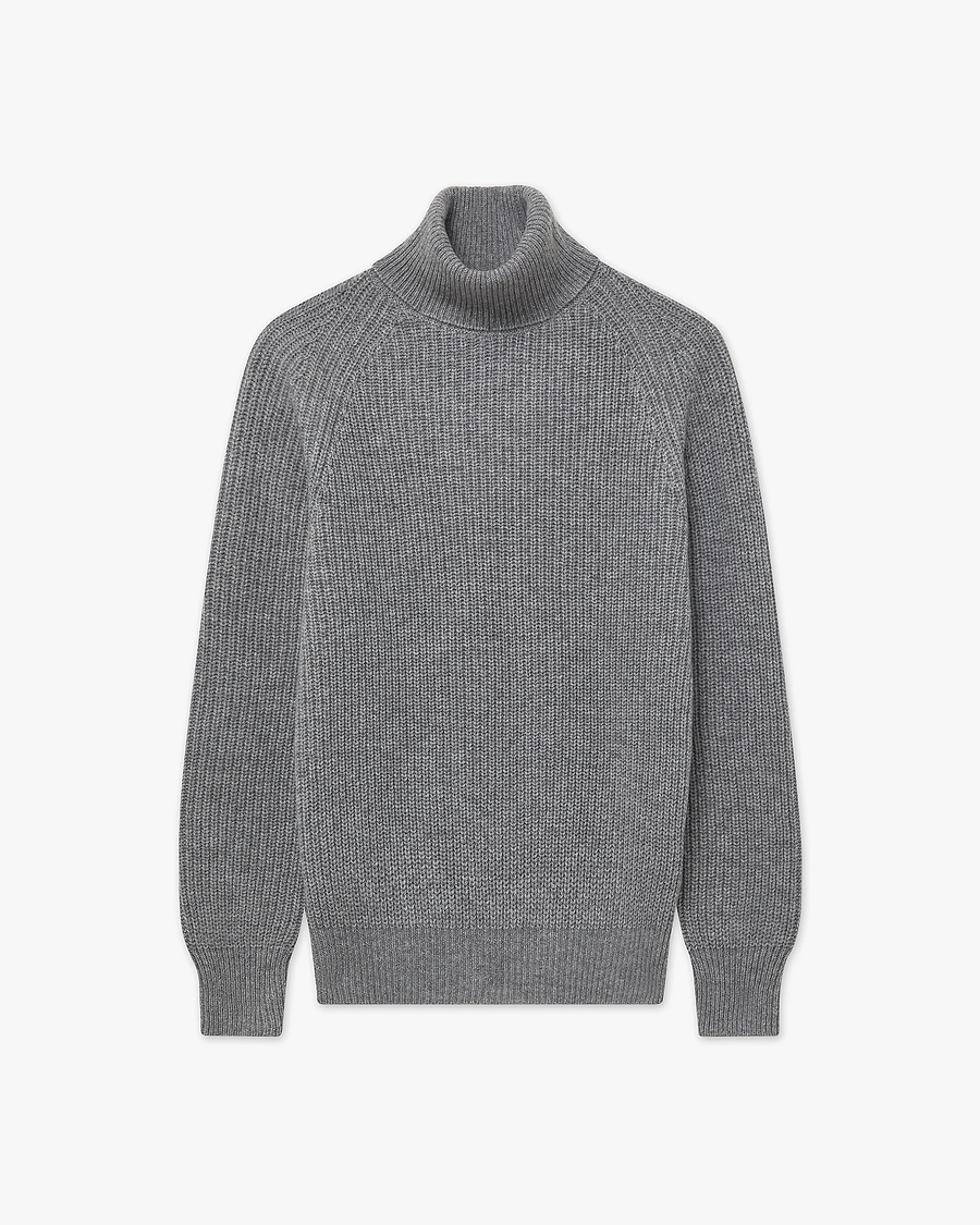 Women's Sorapis Turtleneck Sweater - Medium Grey Cashmere