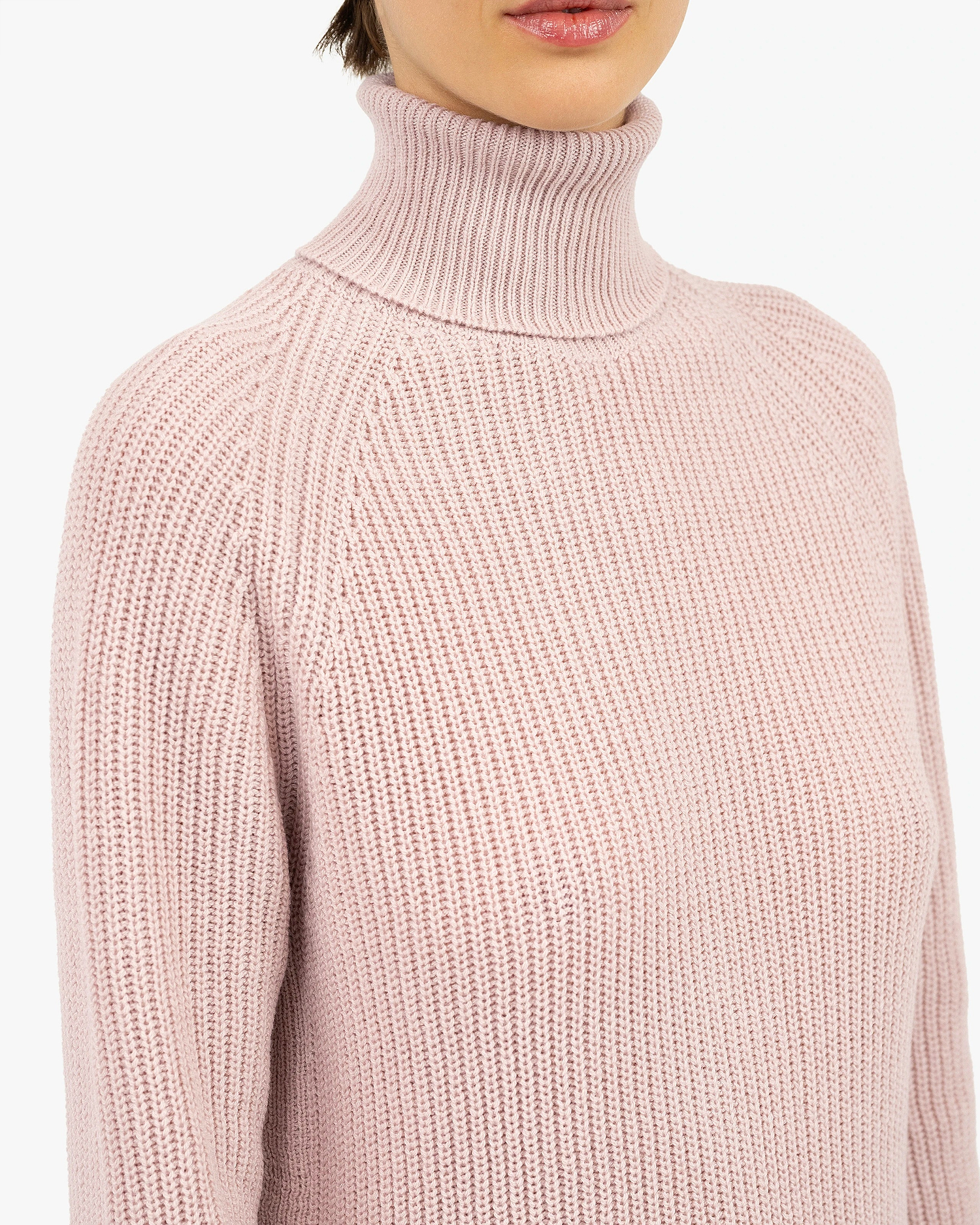 Women's Sorapis Turtleneck Sweater - Rose Cashmere