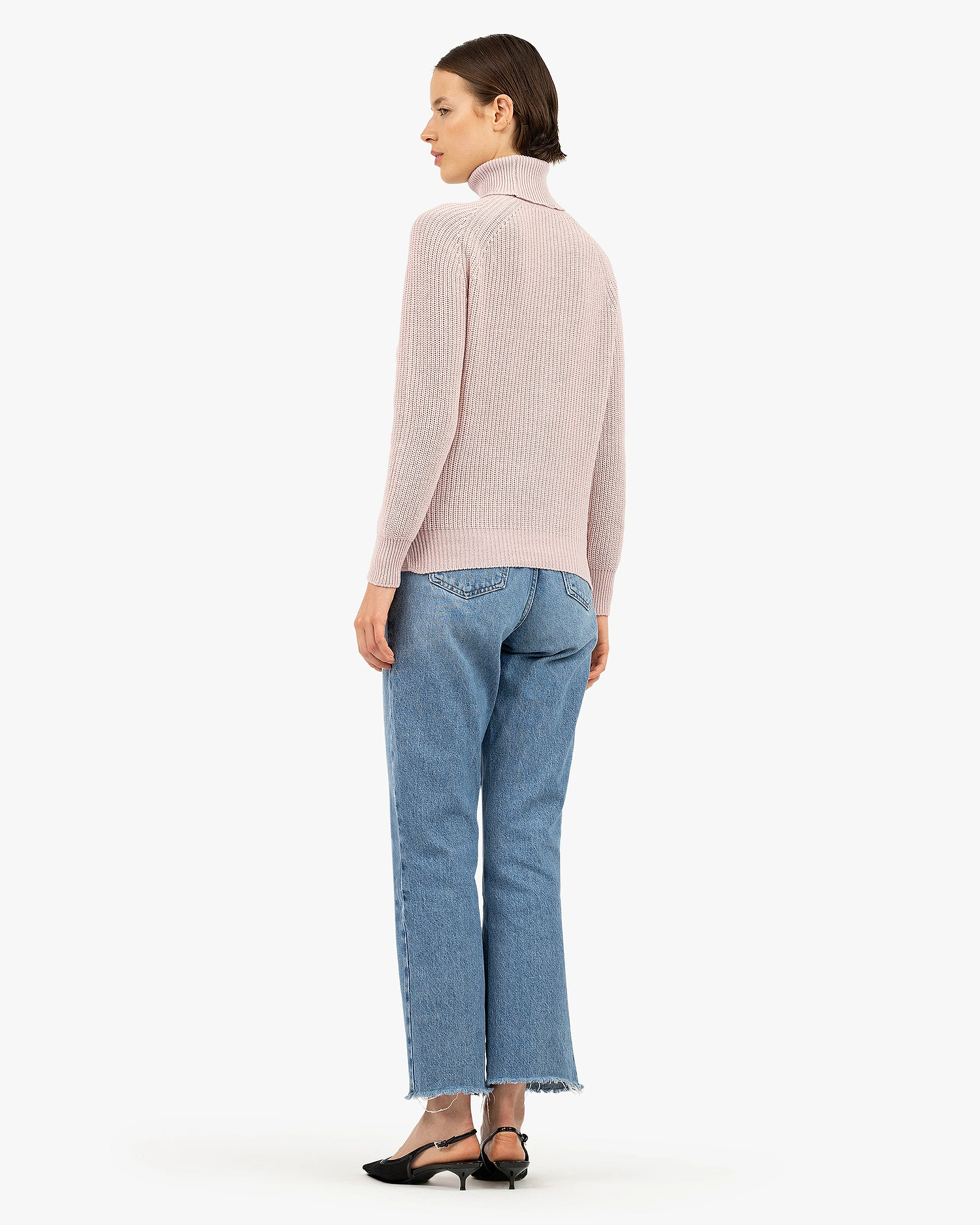 Women's Sorapis Turtleneck Sweater - Rose Cashmere