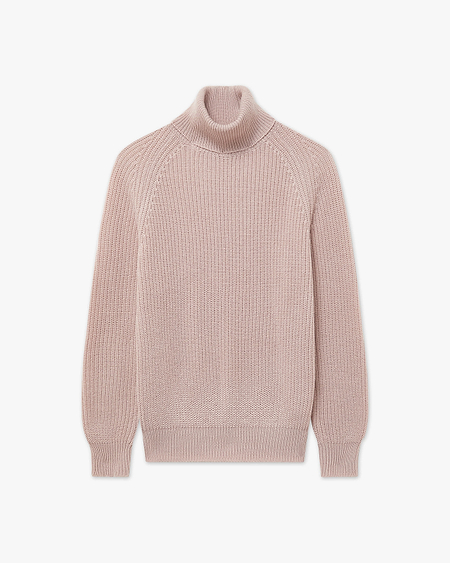 Women's Sorapis Turtleneck Sweater - Rose Cashmere