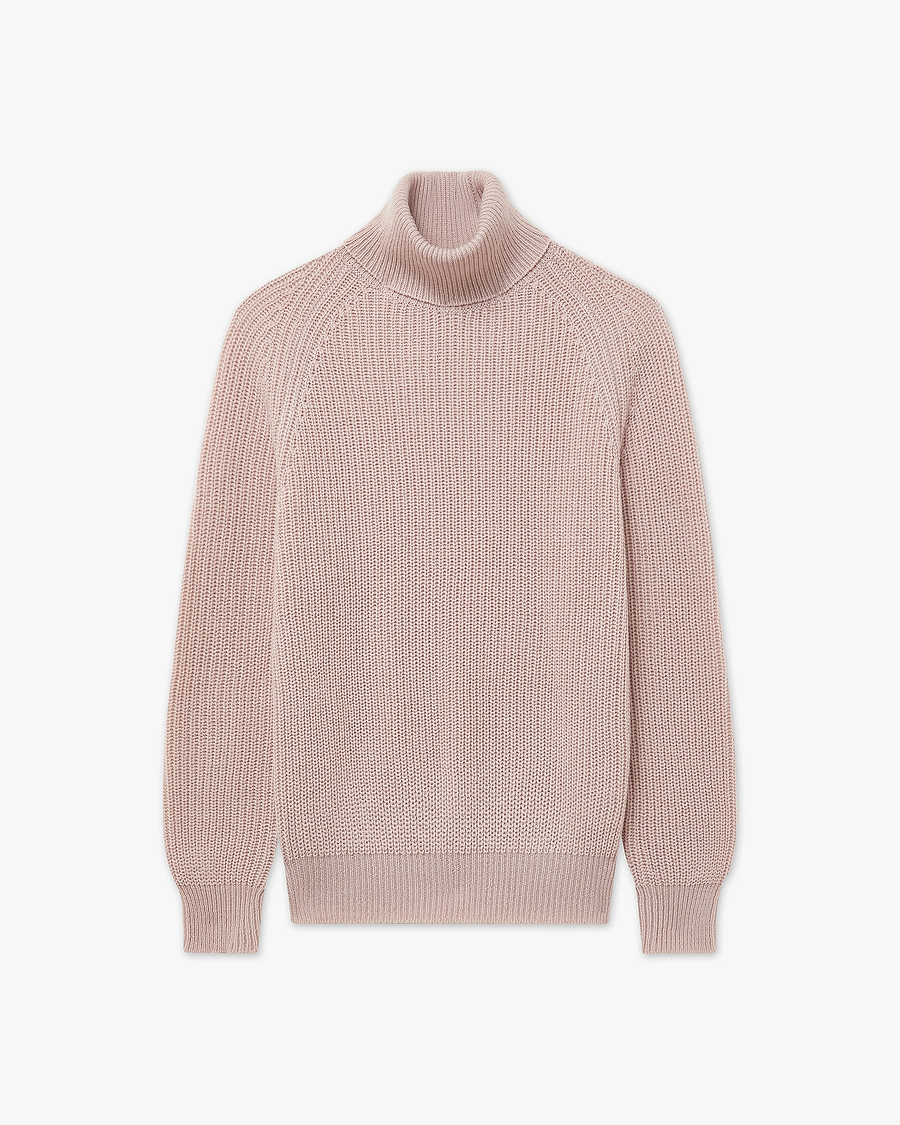 Women's Sorapis Turtleneck Sweater - Rose Cashmere