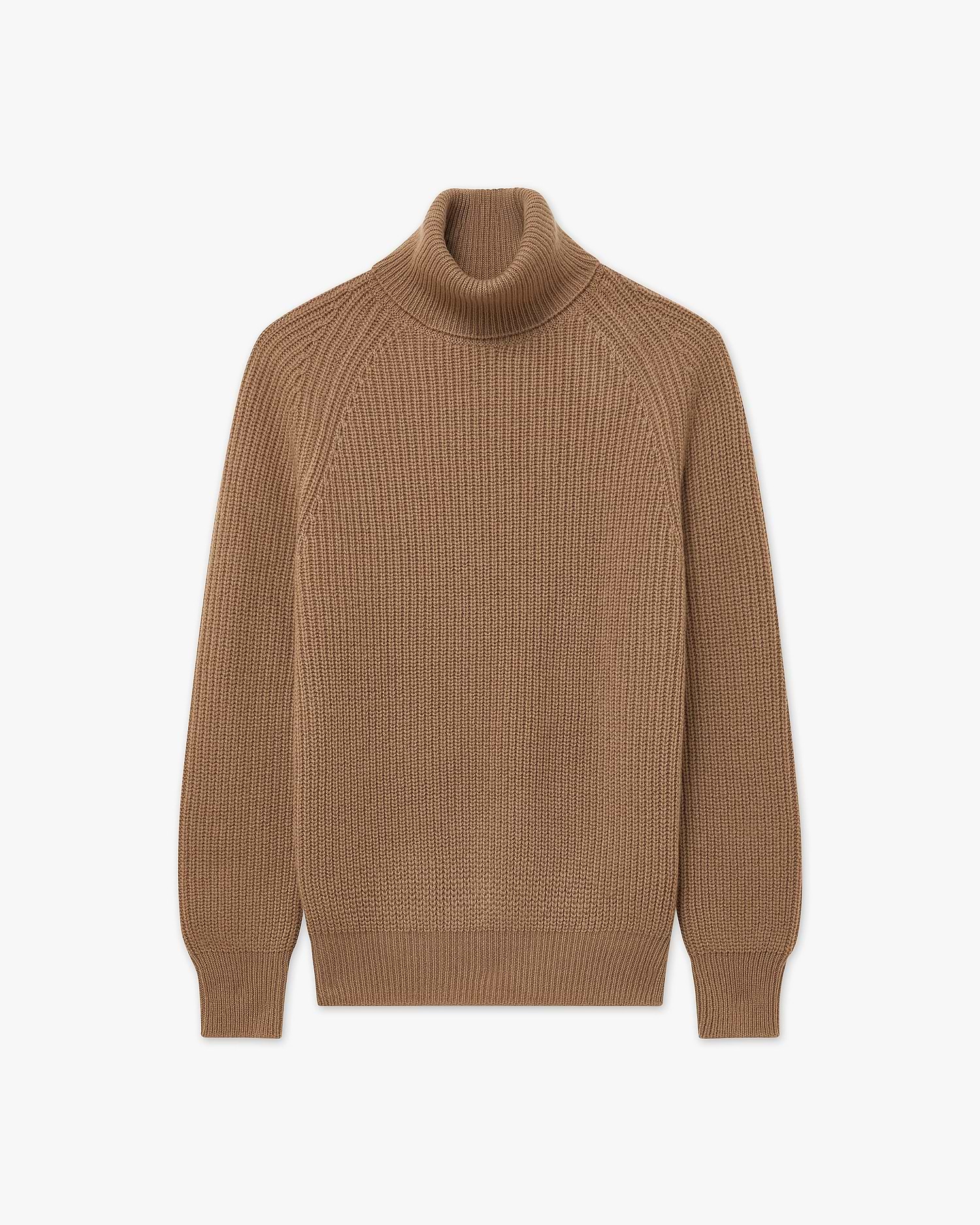 Women's Sorapis Cashmere Turtleneck Sweater - Camel | MaisonCashmere Women's Sorapis Cashmere Turtleneck Sweater - Camel | MaisonCashmere