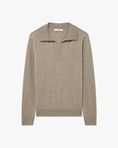 Stresa Polo-Strickpullover Damen - Taupe