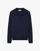 Stresa Polo-Strickpullover Damen - Blau