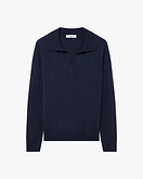 Stresa Polo-Strickpullover Damen - Blau