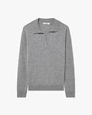 Stresa Polo-Strickpullover Damen - Grau