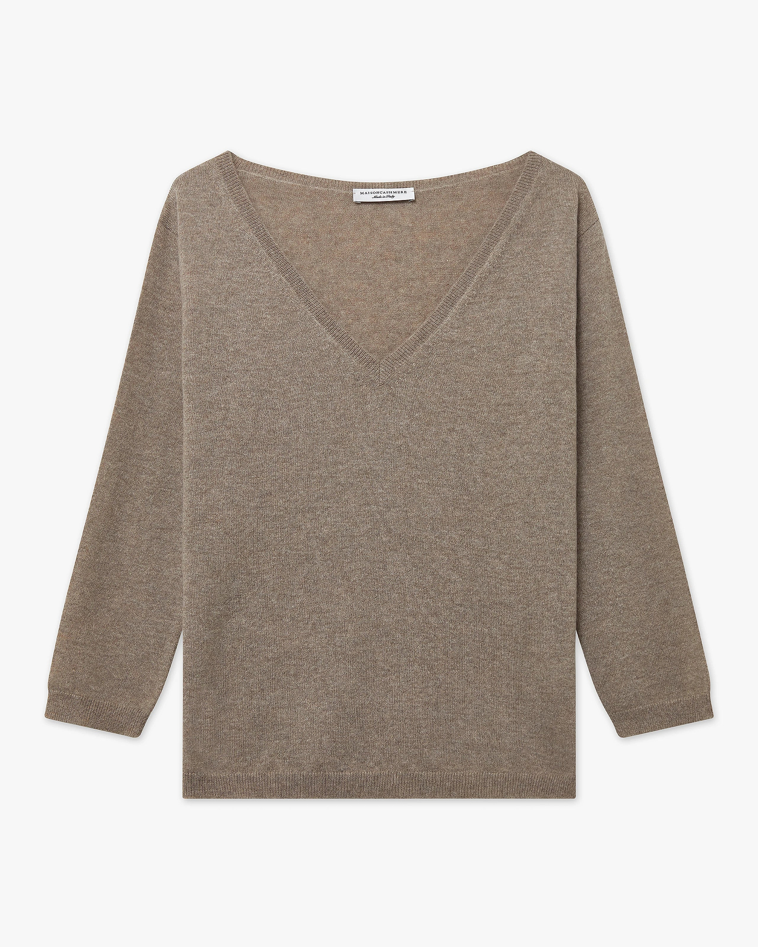 Women's Stresa V-Neck Sweater - Taupe Cashmere