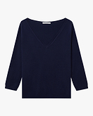 Stresa V-Ausschnittpullover Damen - Blau