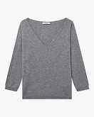 Stresa V-Ausschnittpullover Damen - Grau