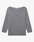 Stresa V-Ausschnittpullover Damen - Grau