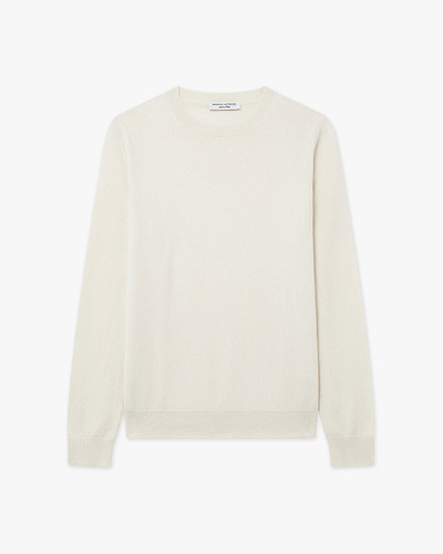 Women's Tribeca Crew Neck Sweater - White Cashmere