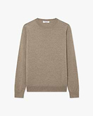 Tribeca Rundhalspullover Damen - Taupe