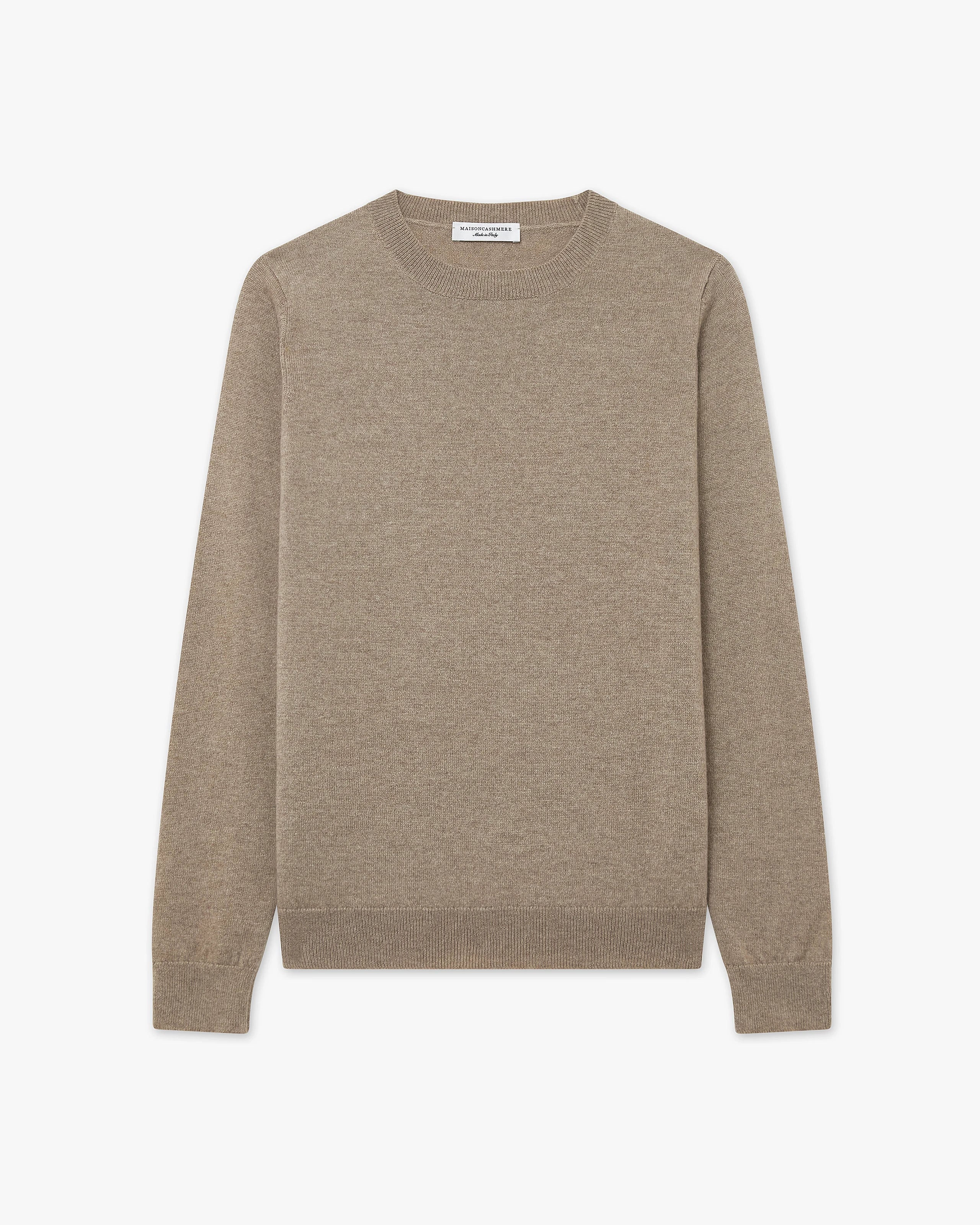 Women's Tribeca Crew Neck Sweater - Taupe Cashmere