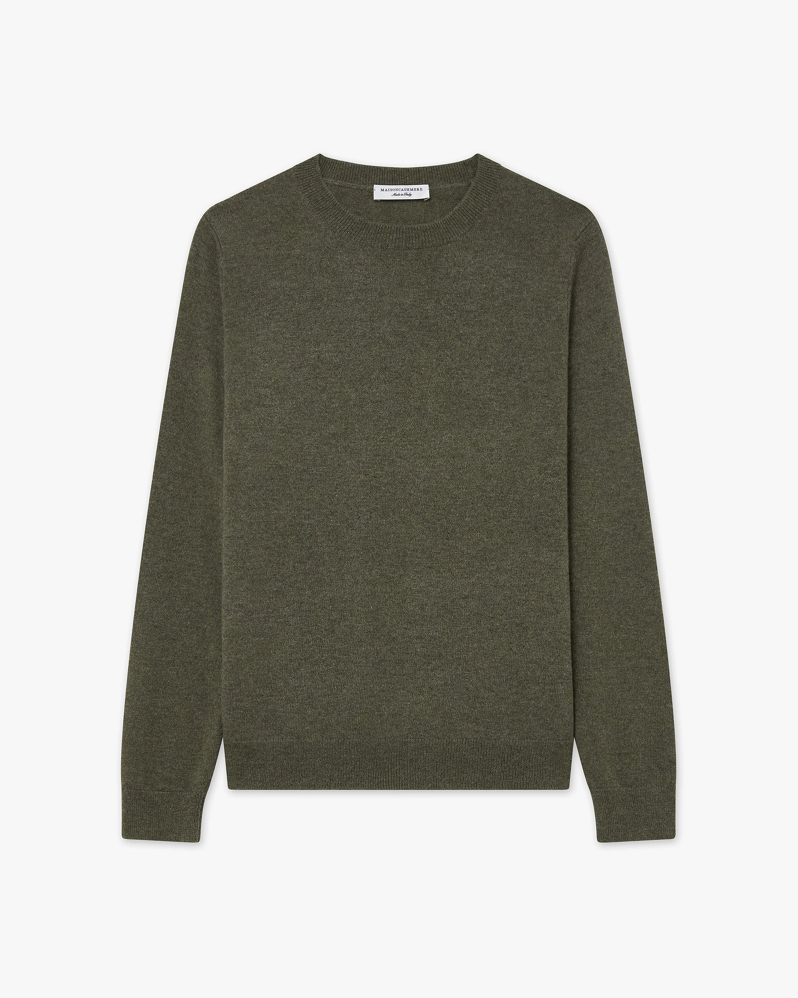 Women's Tribeca Crew Neck Sweater - Green Cashmere