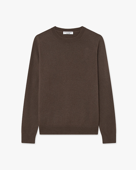 Women's Tribeca Crew Neck Sweater - Brown Cashmere