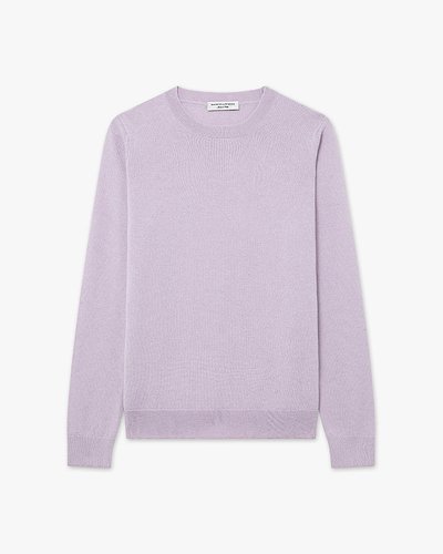 Women's Tribeca Crew Neck Sweater - Lilac Cashmere