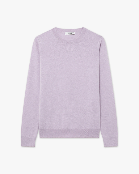 Women's Tribeca Crew Neck Sweater - Lilac Cashmere