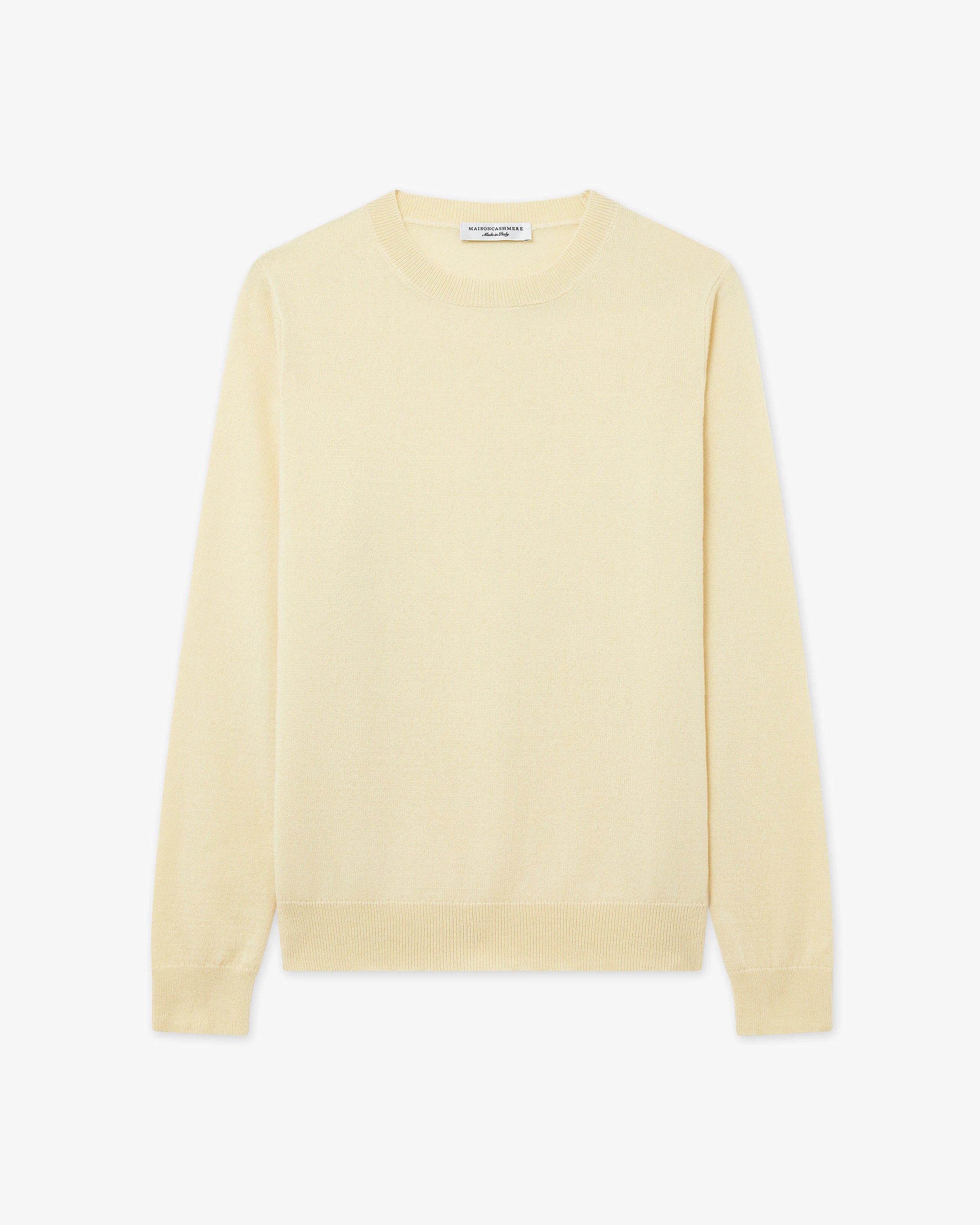 Women's Tribeca Crew Neck Sweater - Yellow Cashmere