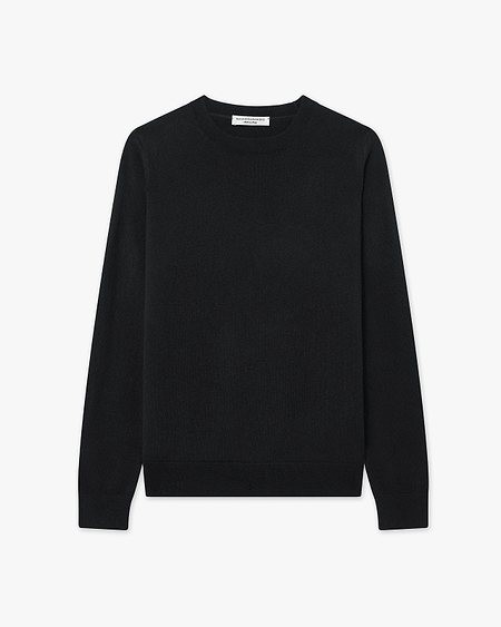 Women's Tribeca Crew Neck Sweater - Black Cashmere