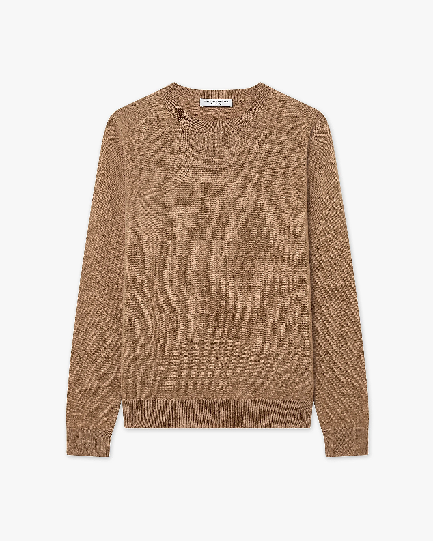 Women's Tribeca Crew Neck Sweater - Camel Cashmere