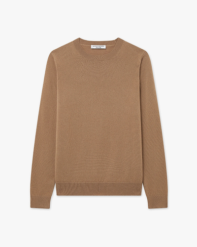 Women's Tribeca Crew Neck Sweater - Camel Cashmere