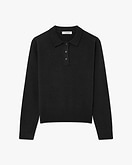 Tribeca Polo-Strickpullover Damen - Schwarz