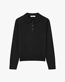 Tribeca Polo-Strickpullover Damen - Schwarz
