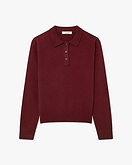 Tribeca Polo-Strickpullover Damen - Bordeaux