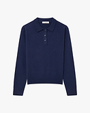 Tribeca Polo-Strickpullover Damen - Blau