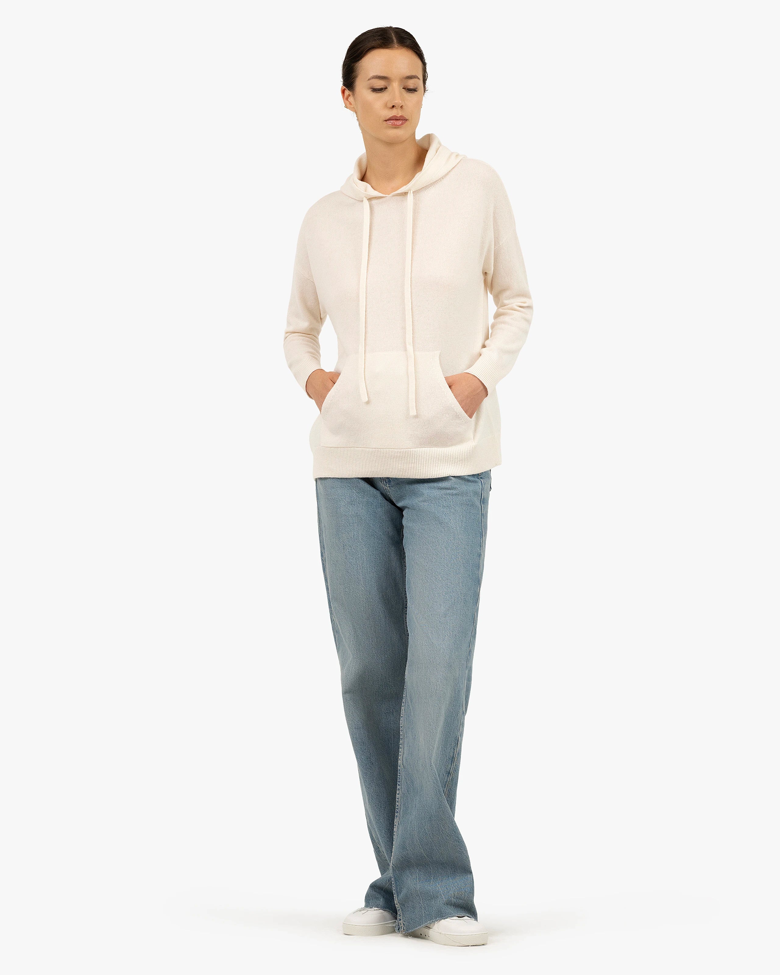 Women's Velia Maxi Hoodie - White Cashmere