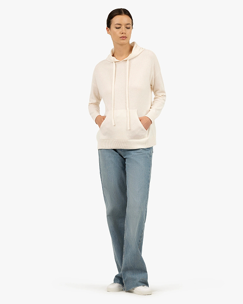 Women's Velia Maxi Hoodie - White Cashmere