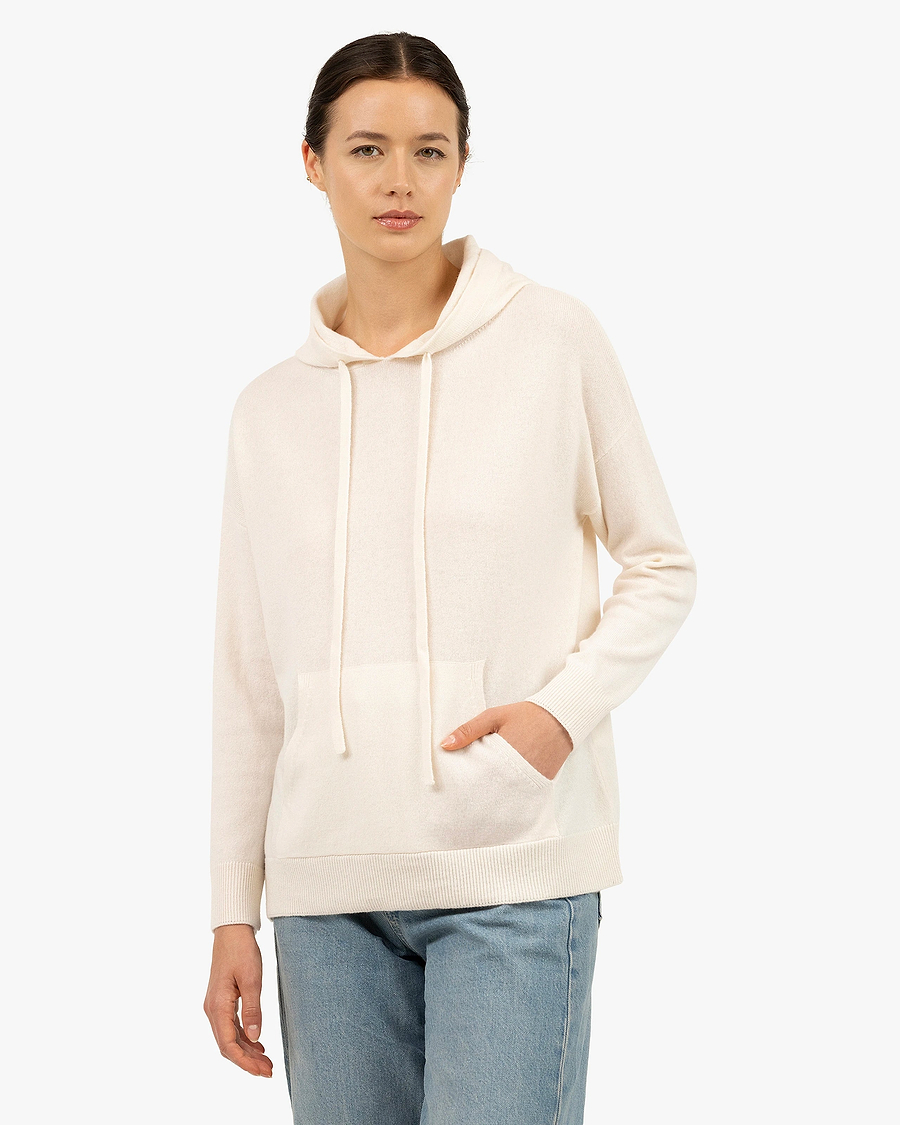 Women's Velia Maxi Hoodie - White Cashmere