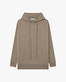 Velia Oversized Kapuzenpullover Damen - Taupe