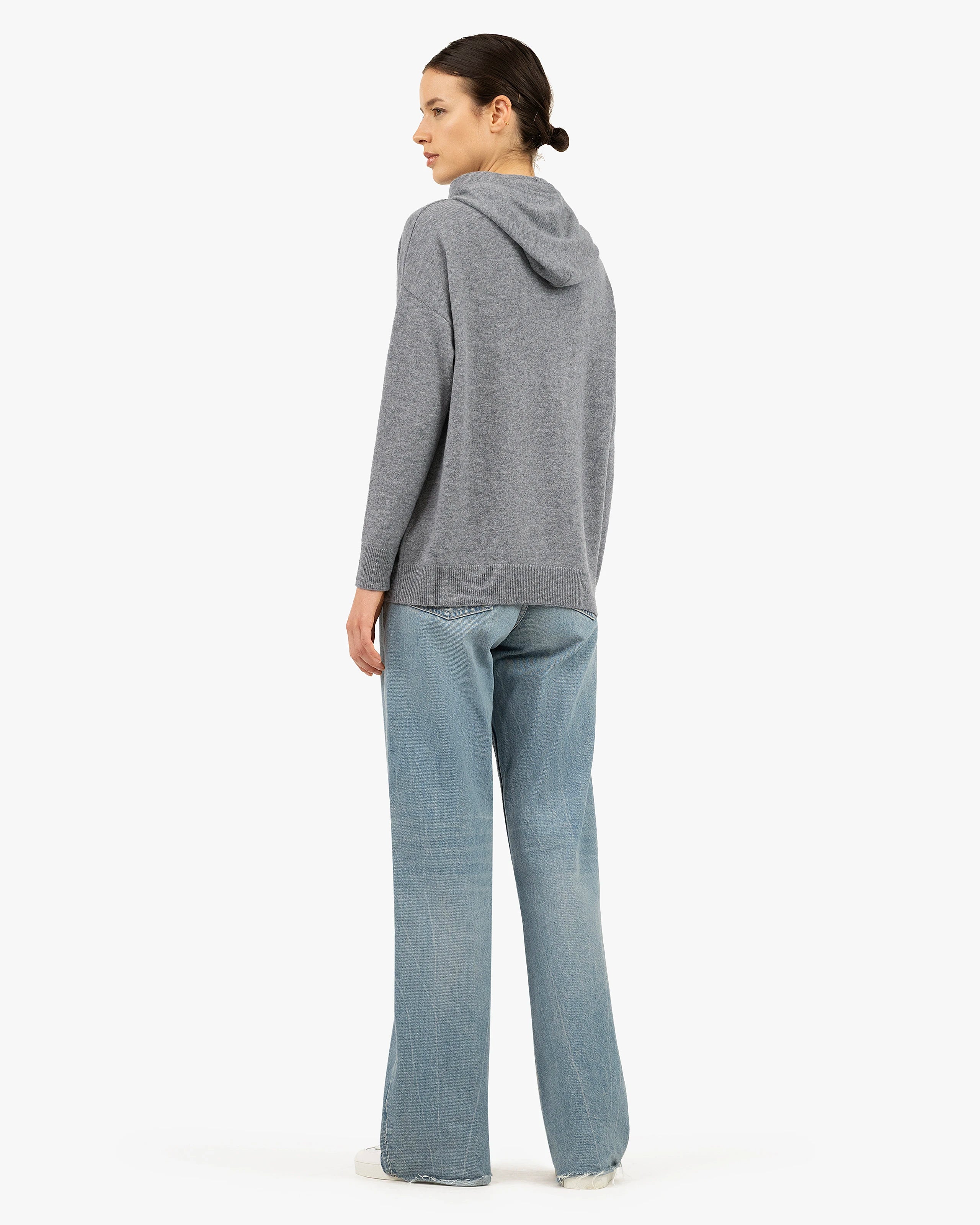 Women's Velia Maxi Hoodie - Medium Grey Cashmere