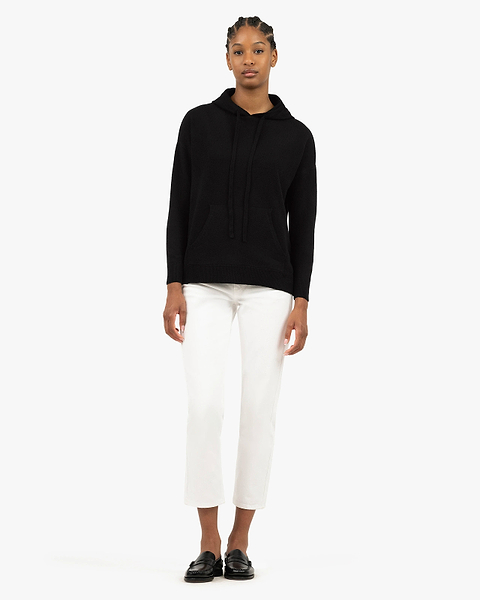 Women's Velia Maxi Hoodie - Black Cashmere