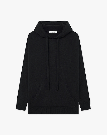 Women's Velia Maxi Hoodie - Black Cashmere
