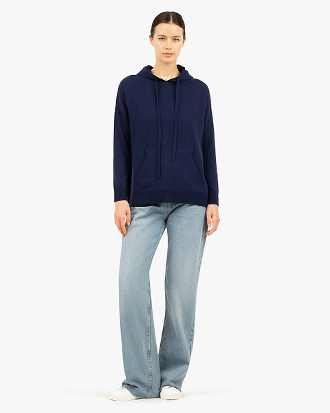 Women's Velia Maxi Hoodie - Blue Cashmere